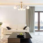 Умная потолочная люстра с плафонами 30177/6 латунь