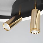 Умный потолочный светильник Eurosvet Luminari 90247/3 90247/3 черный/золото Smart