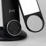 Светодиодная настольная лампа с беспроводной зарядкой 80428/1 черный