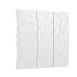 Набор клавиш для выключателя трехклавишного (Hammer белый) W1239001