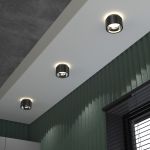 Накладной точечный светодиодный светильник 1069 GX53 Черный жемчуг