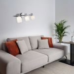 Настенный светильник с поворотными плафонами 20089/3 хром