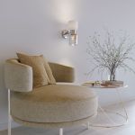 Настенный светильник со стеклянными плафонами 60118/2 никель