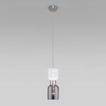 Подвесной светильник со стеклянным плафоном 50118/1 никель