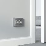 Рамка из поликарбоната для двойной розетки Hammer серебряный W0082406