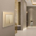 Рамка из металла на 1 пост Аluminium шампань алюминий W0011711