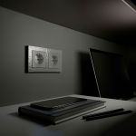 Рамка из поликарбоната на 2 поста Hammer серебряный W0022406