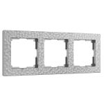 Рамка из поликарбоната на 3 поста Hammer серебряный W0032406