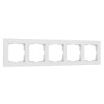 Рамка из поликарбоната на 5 постов Hammer белый W0052401