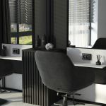 Розетка двойная с заземлением (Hammar черный) W1272008