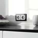 Розетка с заземлением (Hammer белый) W1271001