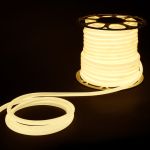 Светодиодный гибкий неон 220 В 9.6 Вт/м 144 Led/м 2835 IP67, круглый дневной белый 4200 K, 50 м Гибкий неон 220V 9,6W 144Led 2835 IP67 круглый дневной белый, 50 м