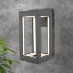 Уличный настенный светодиодный светильник Frame LED IP54 1527 TECHNO LED серый