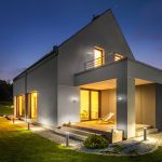 Уличный настенный светодиодный светильник Серый 1530 TECHNO LED серый