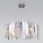 Умная подвесная люстра с фактурным стеклом 324/10