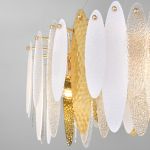 Умная подвесная люстра с фактурным стеклом 326/10