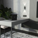 Выключатель двухклавишный (Hammar черный) W1220008