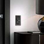 Выключатель одноклавишный проходной (Hammar черный) W1212008