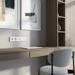 Выключатель одноклавишный проходной с подсветкой (Hammer белый) W1212101