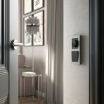 Выключатель одноклавишный с подсветкой (Hammar черный) W1210108