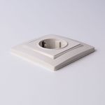 Рамка из поликарбоната на 1 пост Snabb Basic слоновая кость W0012003