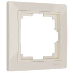 Рамка из поликарбоната на 1 пост Snabb Basic слоновая кость W0012003