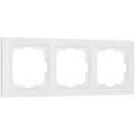 Рамка из поликарбоната на 3 поста Snabb Basic белый W0032001