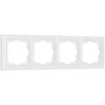 Рамка из поликарбоната на 4 поста Snabb Basic белый W0042001