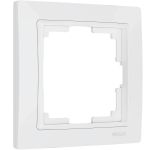 Рамка из поликарбоната на 1 пост Snabb Basic белый W0012001