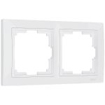 Рамка из поликарбоната на 2 поста Snabb Basic белый W0022001