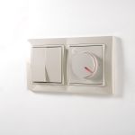 Рамка из поликарбоната на 2 поста Snabb Basic слоновая кость W0022003