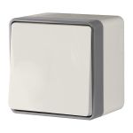 Выключатель одноклавишный влагозащищенный Gallant слоновая кость W5010203