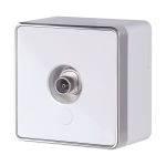 ТВ-розетка оконечная Gallant белая W5083001