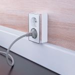 Розетка двойная с заземлением Gallant белая W5072101