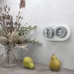 Рамка из стекла на 2 поста белый W0025101