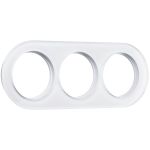 Рамка из стекла на 3 поста белый W0035101