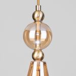 Подвесной светильник со стеклянным плафоном 50202/1 янтарный