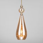 Подвесной светильник со стеклянным плафоном 50202/1 янтарный