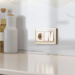 Набор клавиш для выключателя трехклавишного (шампань рифленый) W1139010