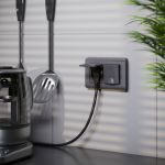 Рамка из поликарбоната для двойной розетки Stream графит W0082104