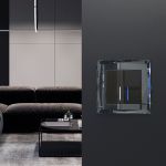 Рамка из стекла на 1 пост Diamant черный W0011208