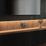 Рамка из стекла на 2 поста Diamant черный W0021208