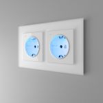 Рамка из стекла на 2 поста Favorit белый матовый W0021105