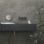 Рамка из стекла на 3 поста Diamant черный W0031208