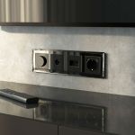 Рамка из стекла на 4 поста Diamant черный W0041208