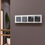 Рамка из стекла на 4 поста Favorit белый матовый W0041105