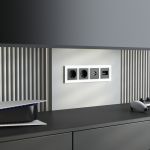 Рамка из стекла на 4 поста Favorit белый матовый W0041105