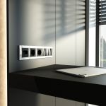 Рамка из поликарбоната на 5 постов Snabb Basic белый W0052001