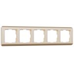 Рамка из поликарбоната на 5 постов Stream шампань W0052111