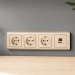 Розетка Ethernet RJ-45 (шампань рифленый) W1181010